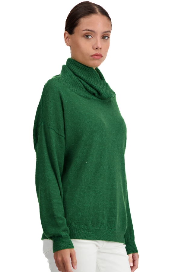 Baby Alpaca cashmere donna collo alto tanis green leaf 2xl